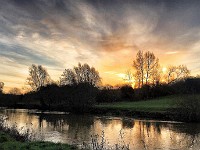Turner Might Approve  The day before I took this photograph, just upstream from Barming Bridge and not long after a January sunrise, I had spent several hours in the JMW Turner Gallery at London’s Tate Britain. My mind was awash with half-remembered images from the dozens on display there. I never expected to get my own, “Turner-esque” sky the very next day.		£190